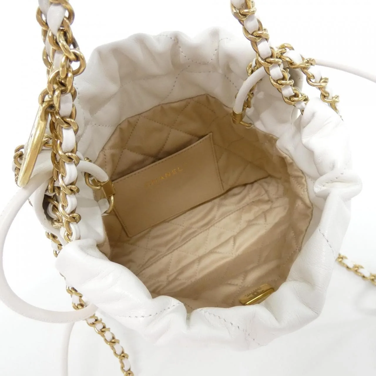 CHANEL Chanel 22 AS3980 Handbag 白色 中古品A - 縮圖 8