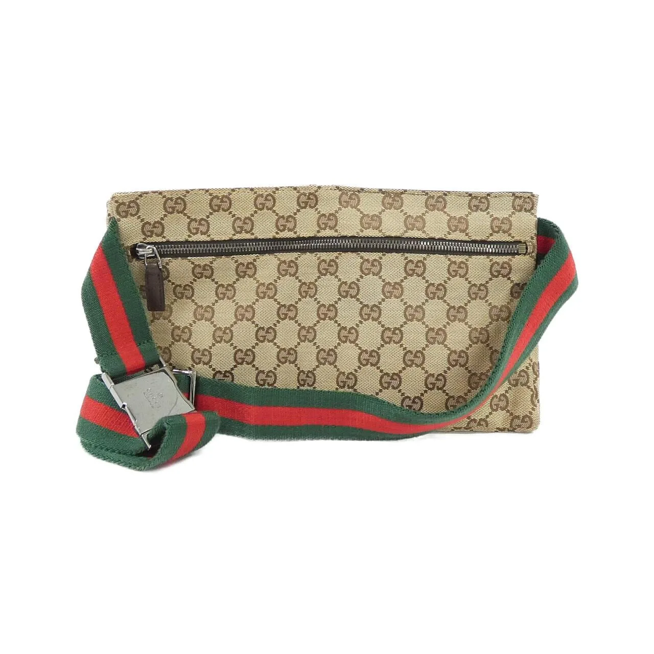 GUCCI 28566 F4FOR 腰包 帆布 米色 帆布 中古品A - 縮圖 2