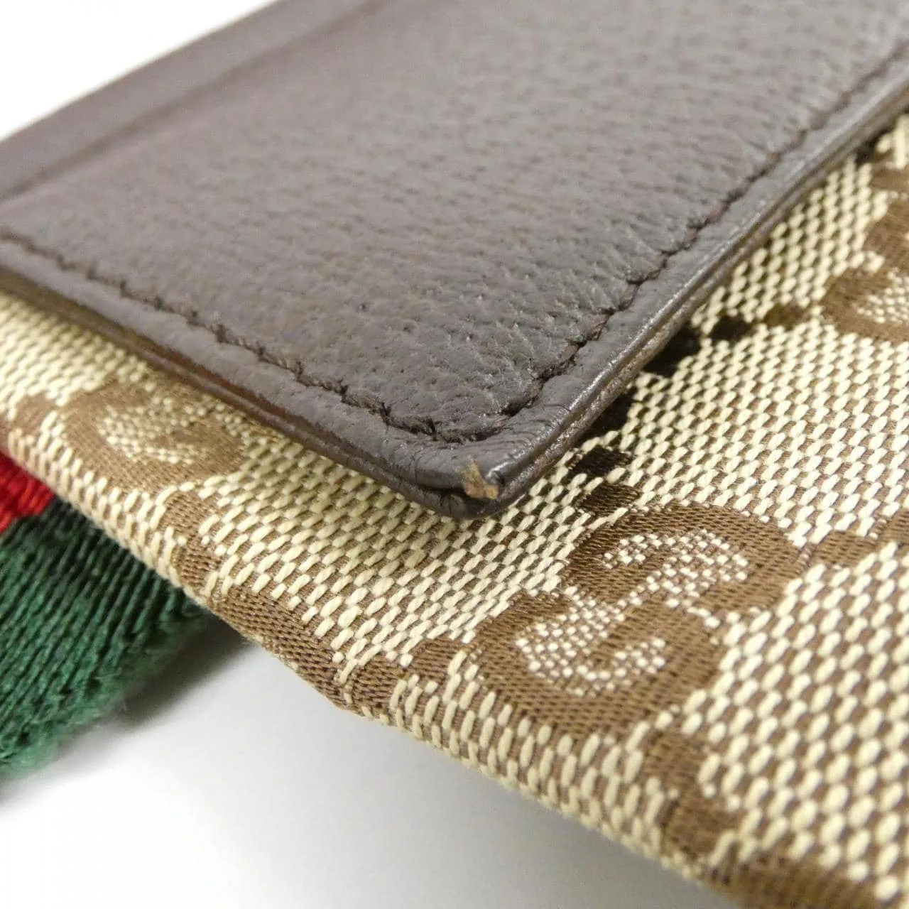 GUCCI 28566 F4FOR 腰包 帆布 米色 帆布 中古品A - 縮圖 5