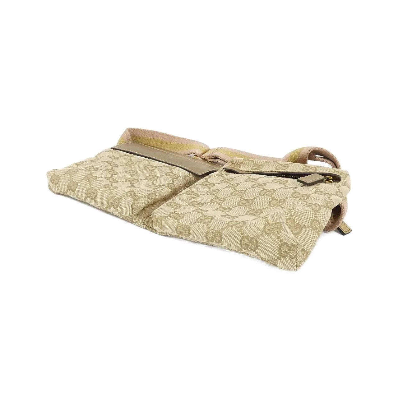 GUCCI 28566 Belt Canvas 黑色 帆布 中古品A - 縮圖 3