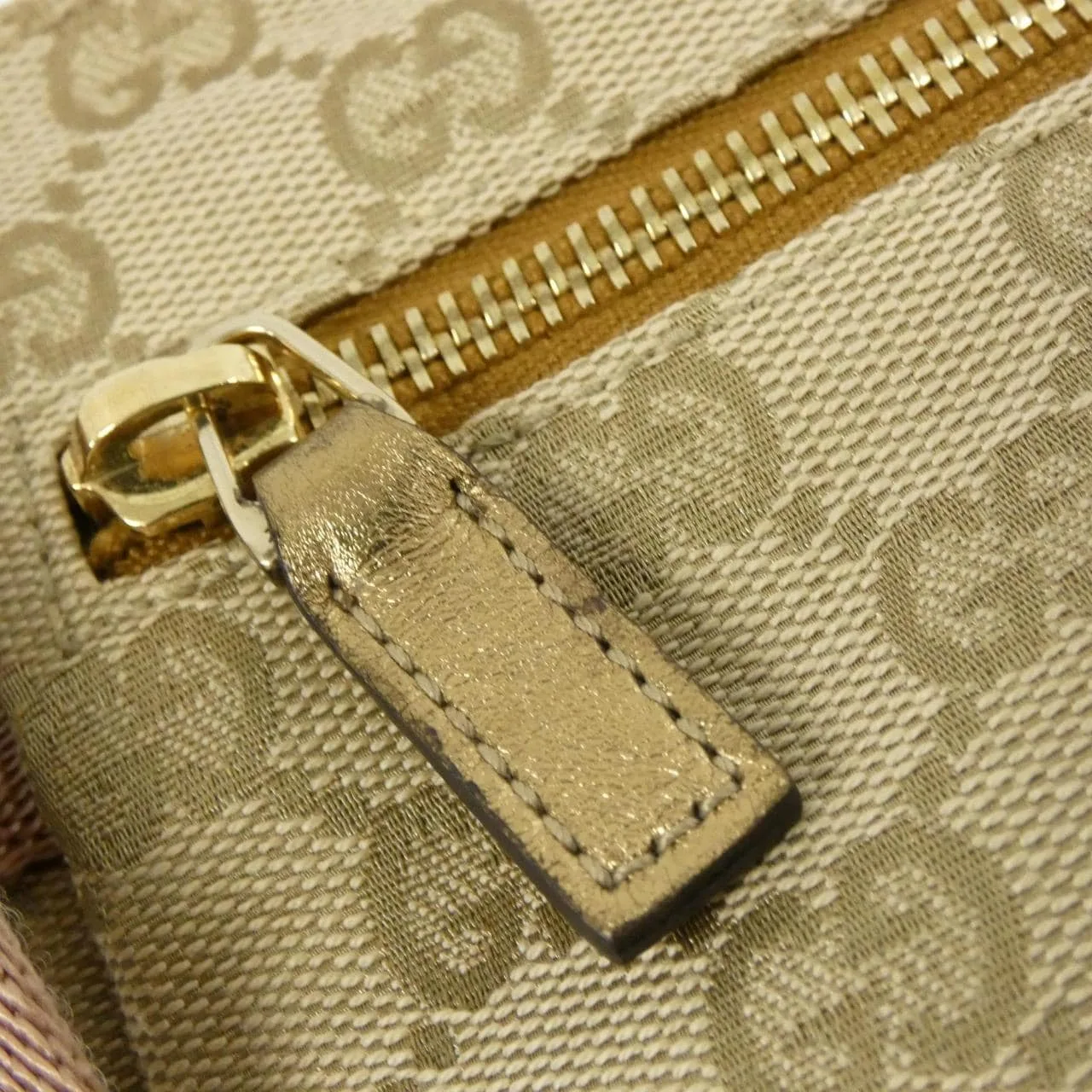 GUCCI 28566 Belt Canvas 黑色 帆布 中古品A - 縮圖 5