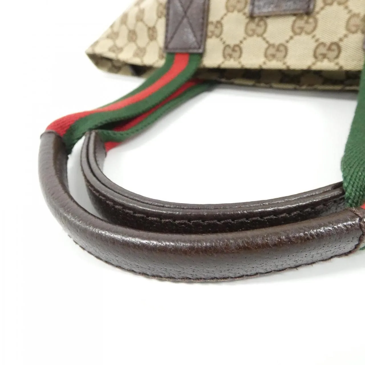 GUCCI 131228 KQWGR 手提包 帆布 米色 帆布 中古品A - 縮圖 8