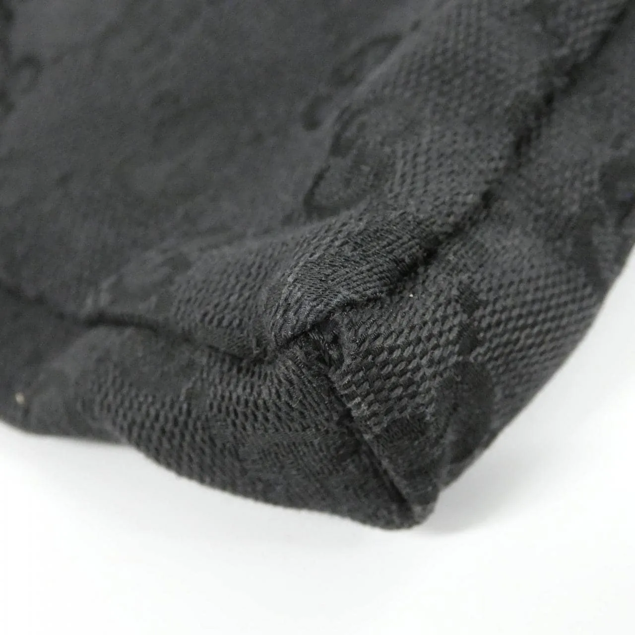 GUCCI 28566 Belt Canvas 黑色 帆布 中古品A - 縮圖 3