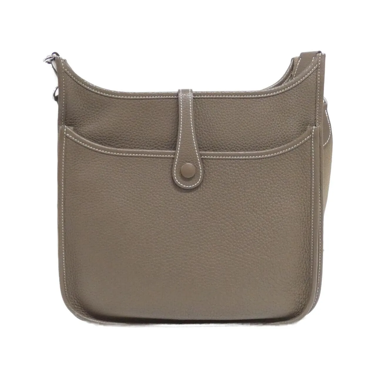 HERMES Evelyne 056277CK Shoulder Clemence Etoupe Clemence Leather Rank A - Thumbnail 2