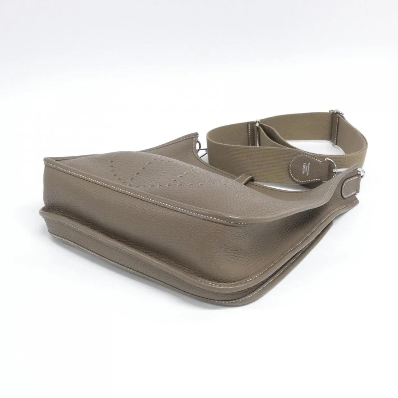 HERMES Evelyne 056277CK Shoulder Clemence Etoupe Clemence Leather Rank A - Thumbnail 3