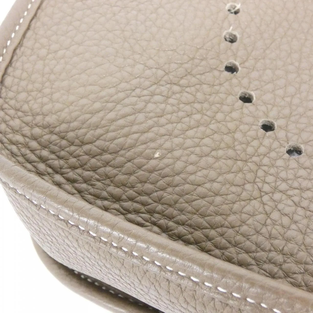 HERMES Evelyne 056277CK Shoulder Clemence Etoupe Clemence Leather Rank A - Thumbnail 4