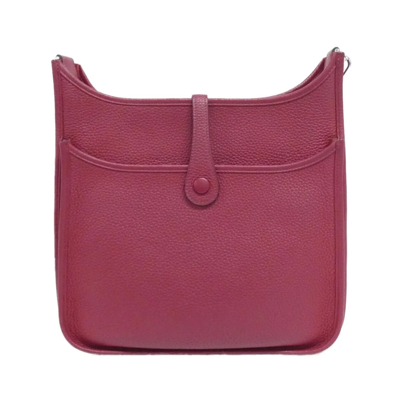HERMES Evelyne 056277CK Shoulder Clemence Rouge Clemence Leather Rank A - Thumbnail 2