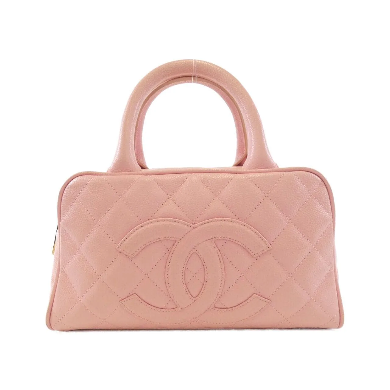 CHANEL 20996 Boston Grained Calfskin Pink