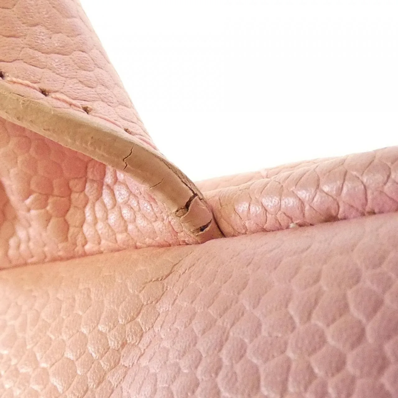 CHANEL 20996 Boston Grained Calfskin Pink Grained Calfskin Rank B - Thumbnail 6
