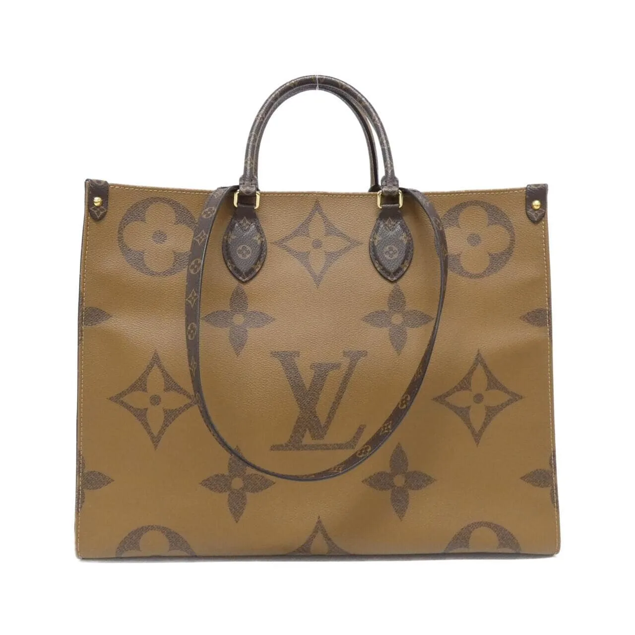 LOUIS VUITTON OnTheGo M44576 Handbag Monogram 黑色 Monogram 中古品A - 縮圖 2