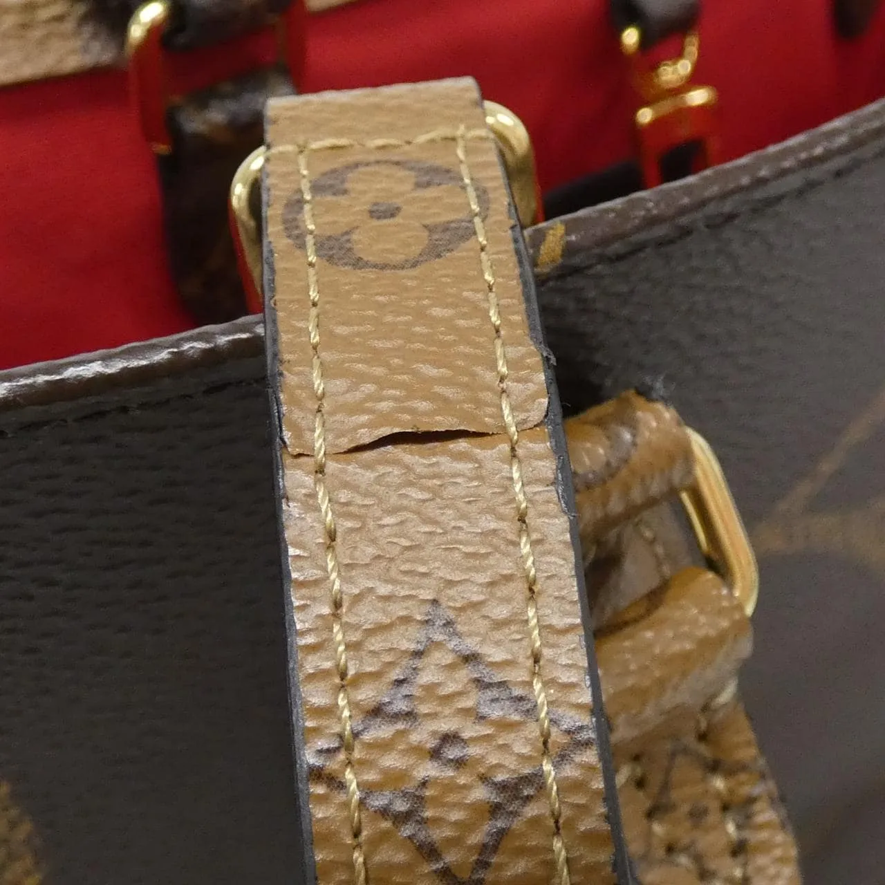 LOUIS VUITTON OnTheGo M44576 Handbag Monogram 黑色 Monogram 中古品A - 縮圖 6