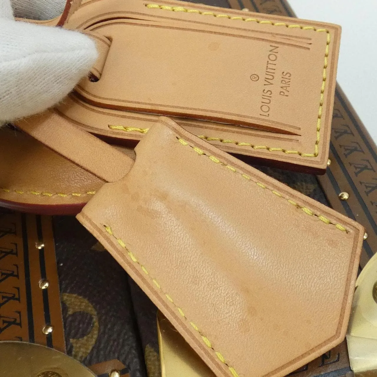 LOUIS VUITTON M45673 Handbag Monogram 黑色 Monogram 中古品A - 縮圖 8