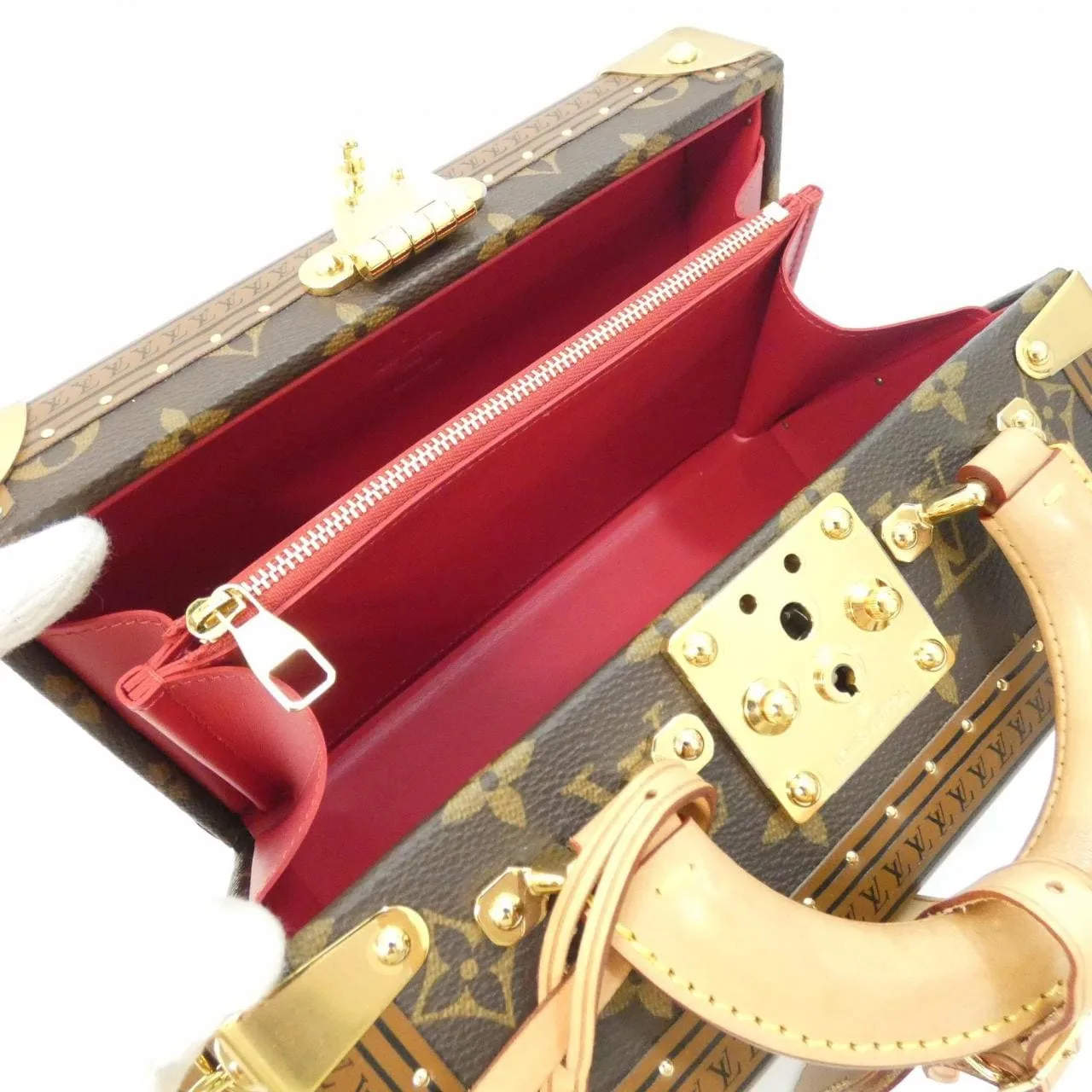 LOUIS VUITTON M45673 Handbag Monogram 黑色 Monogram 中古品A - 縮圖 10