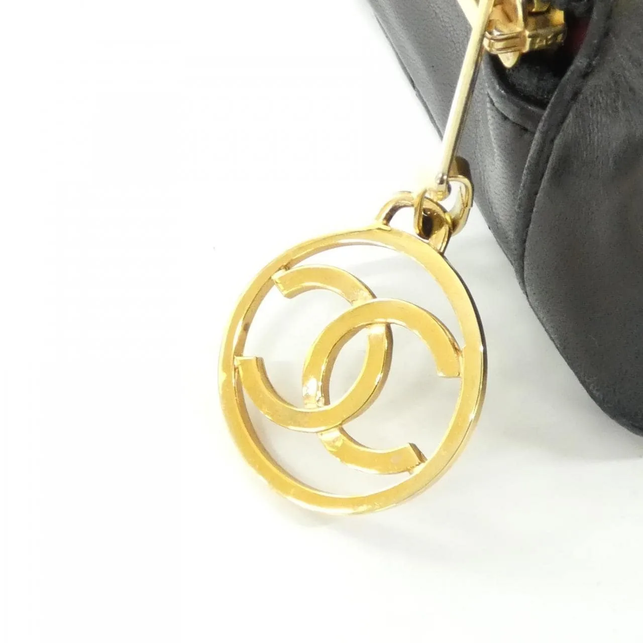 CHANEL 肩背包 帆布 黑色 帆布 中古品A - 縮圖 6