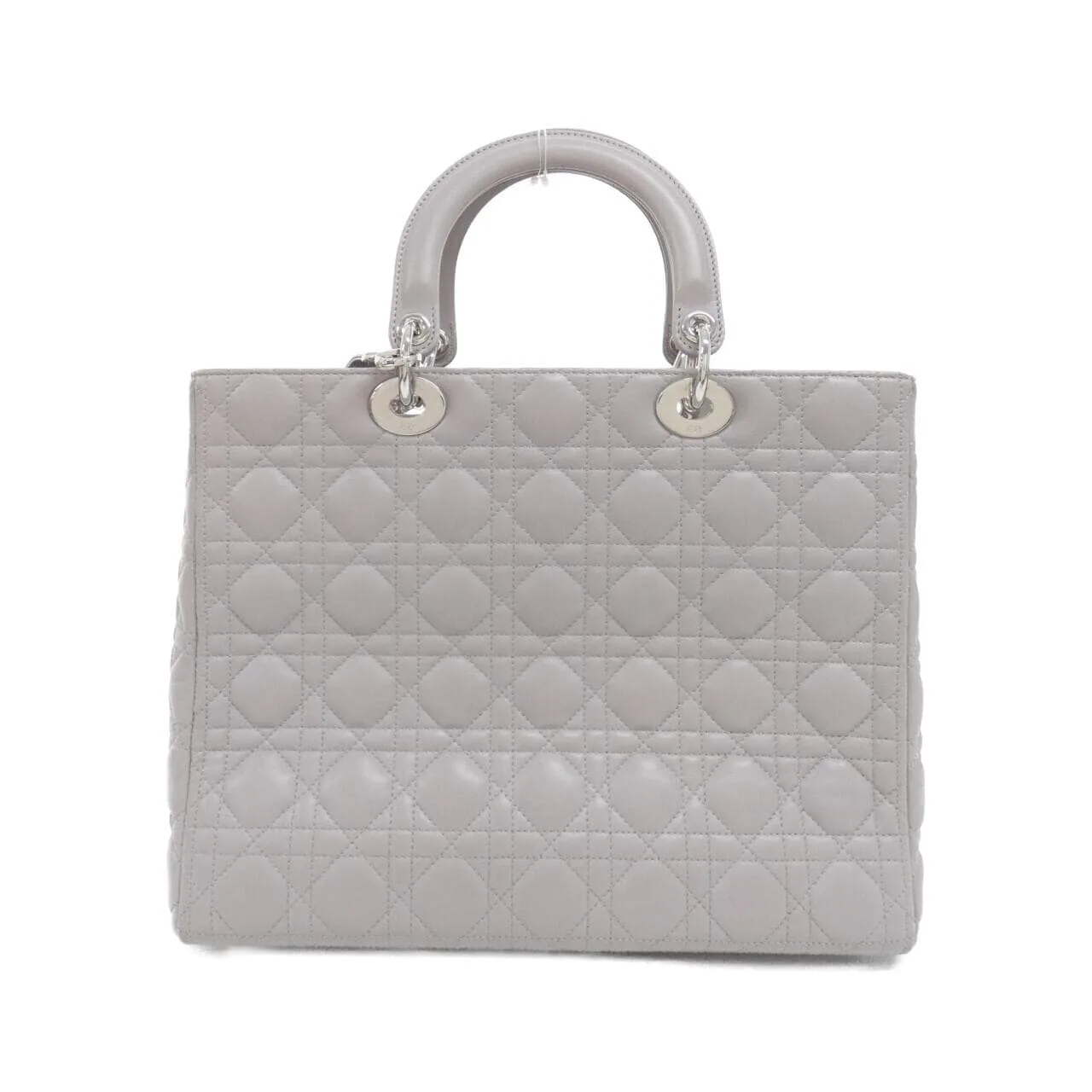DIOR Lady Dior CAL44561 Handbag Lambskin Grey Lambskin Rank A - Thumbnail 2