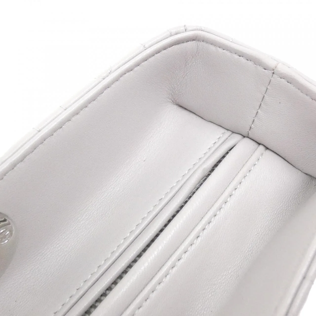 DIOR Lady Dior CAL44561 Handbag Lambskin Grey Lambskin Rank A - Thumbnail 7