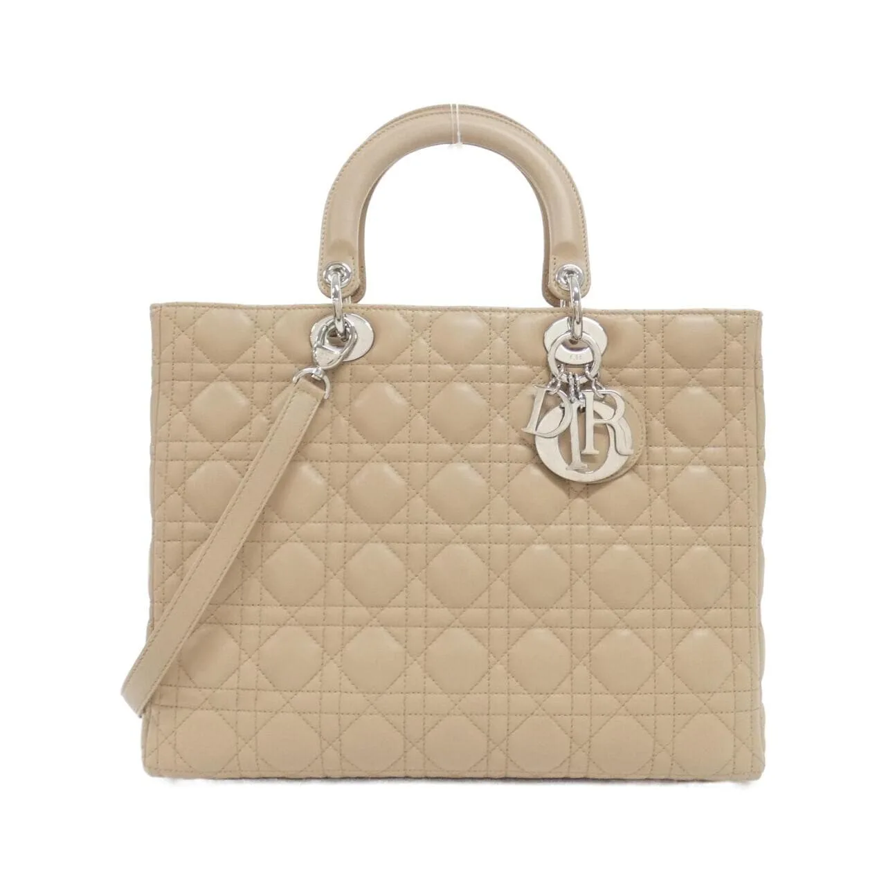 DIOR Lady Dior CAL44561 Handbag Lambskin Black