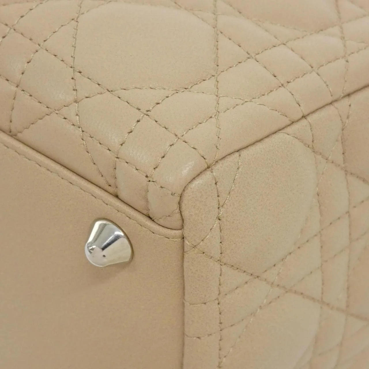 DIOR Lady Dior CAL44561 Handbag Lambskin Black Lambskin Rank A - Thumbnail 3
