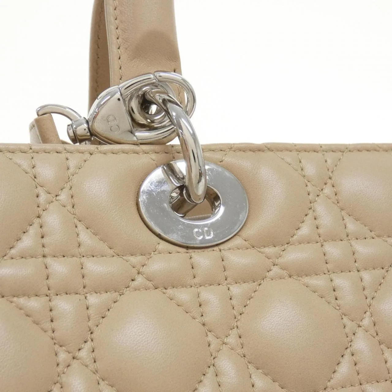 DIOR Lady Dior CAL44561 Handbag Lambskin Black Lambskin Rank A - Thumbnail 4