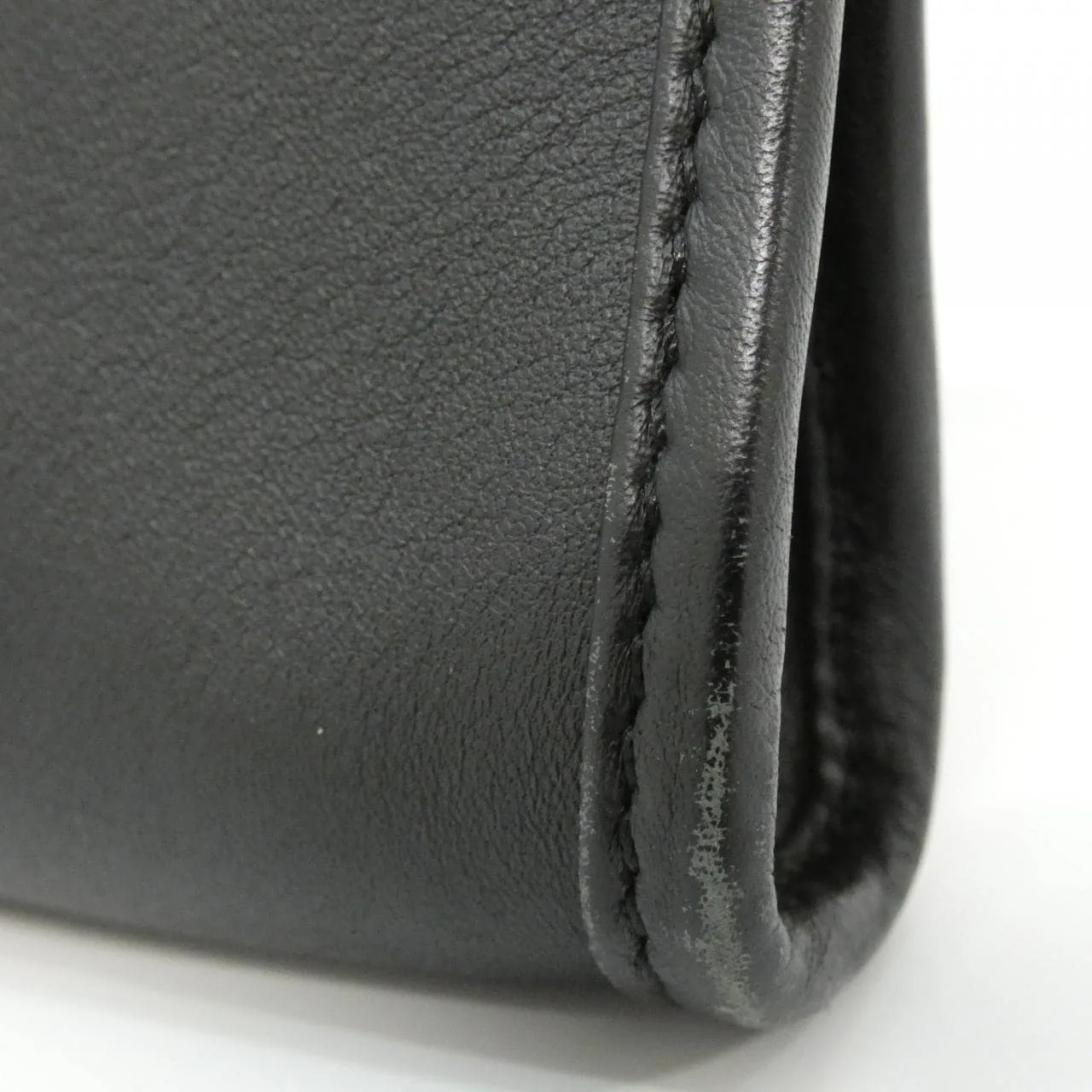 LOEWE Handbag Leather Black Leather Rank B - Thumbnail 7