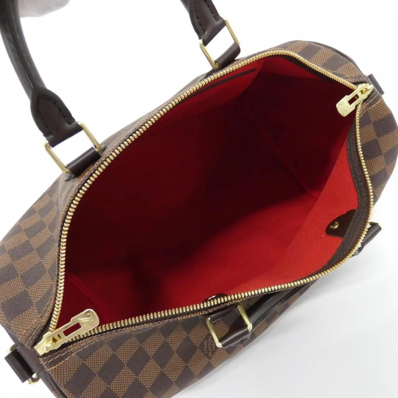 LOUIS VUITTON Speedy N41182 Boston Damier 黑色 Damier 中古品A - 縮圖 4
