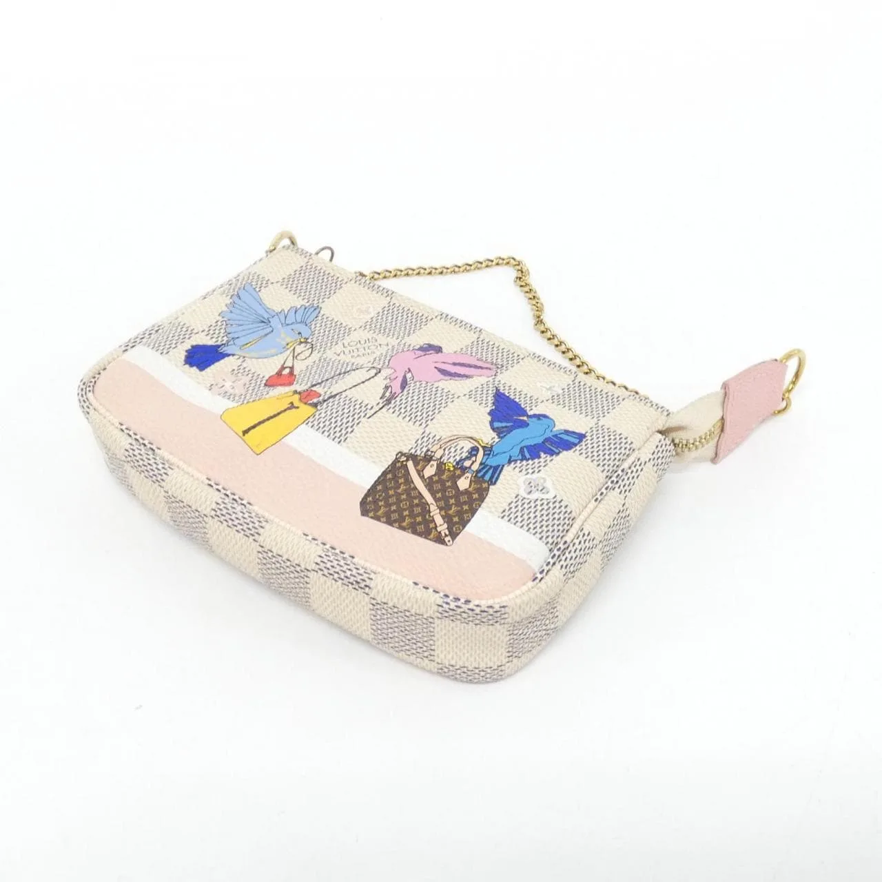 LOUIS VUITTON Pochette N64451 Pochette Damier 黑色 Damier 中古品A - 縮圖 3