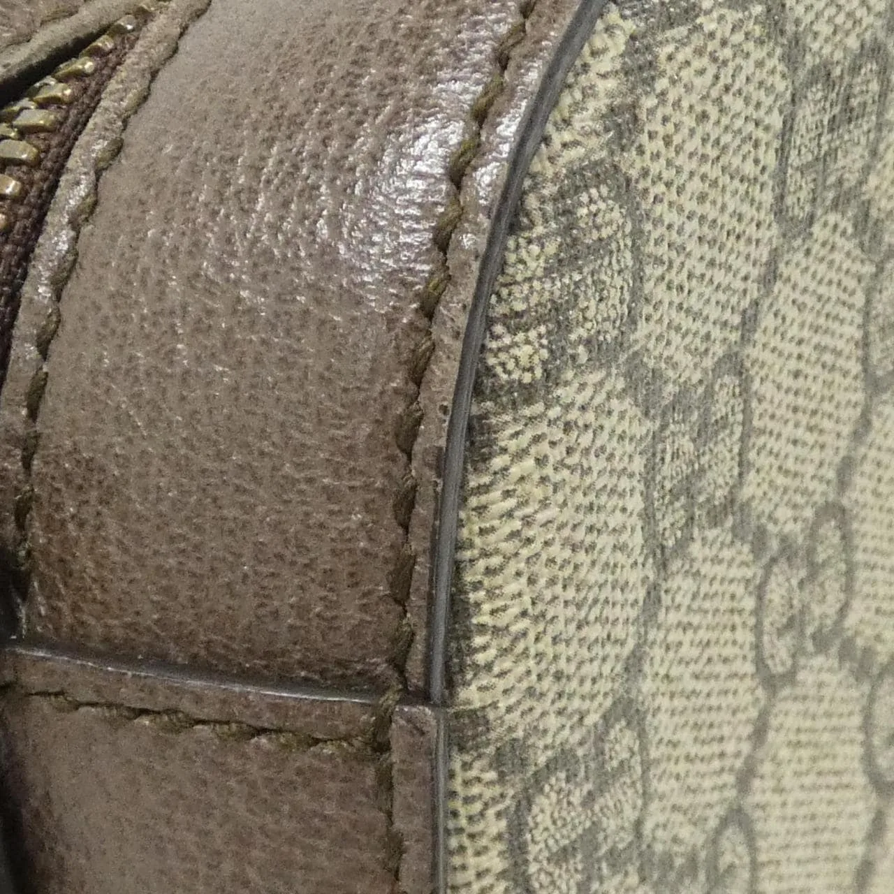 GUCCI 476466 K9GVT Shoulder Canvas 黑色 帆布 中古品A - 縮圖 4
