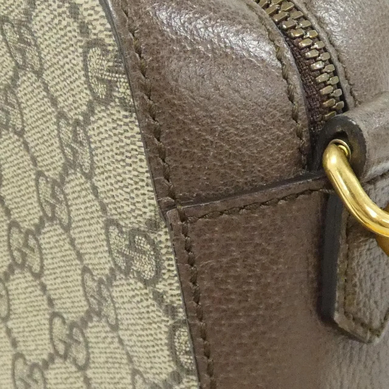 GUCCI 476466 K9GVT Shoulder Canvas 黑色 帆布 中古品A - 縮圖 5