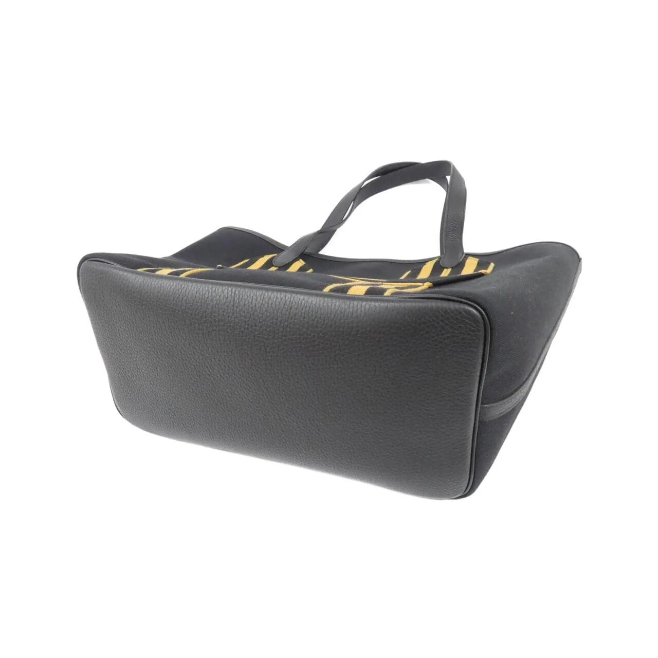 HERMES 083894CA Handbag Clemence Black Clemence Leather Rank A - Thumbnail 2