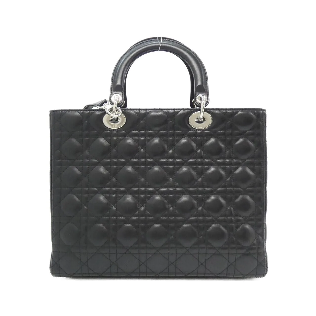 DIOR Lady Dior CAL44561 Handbag Lambskin Black Lambskin Rank A - Thumbnail 2