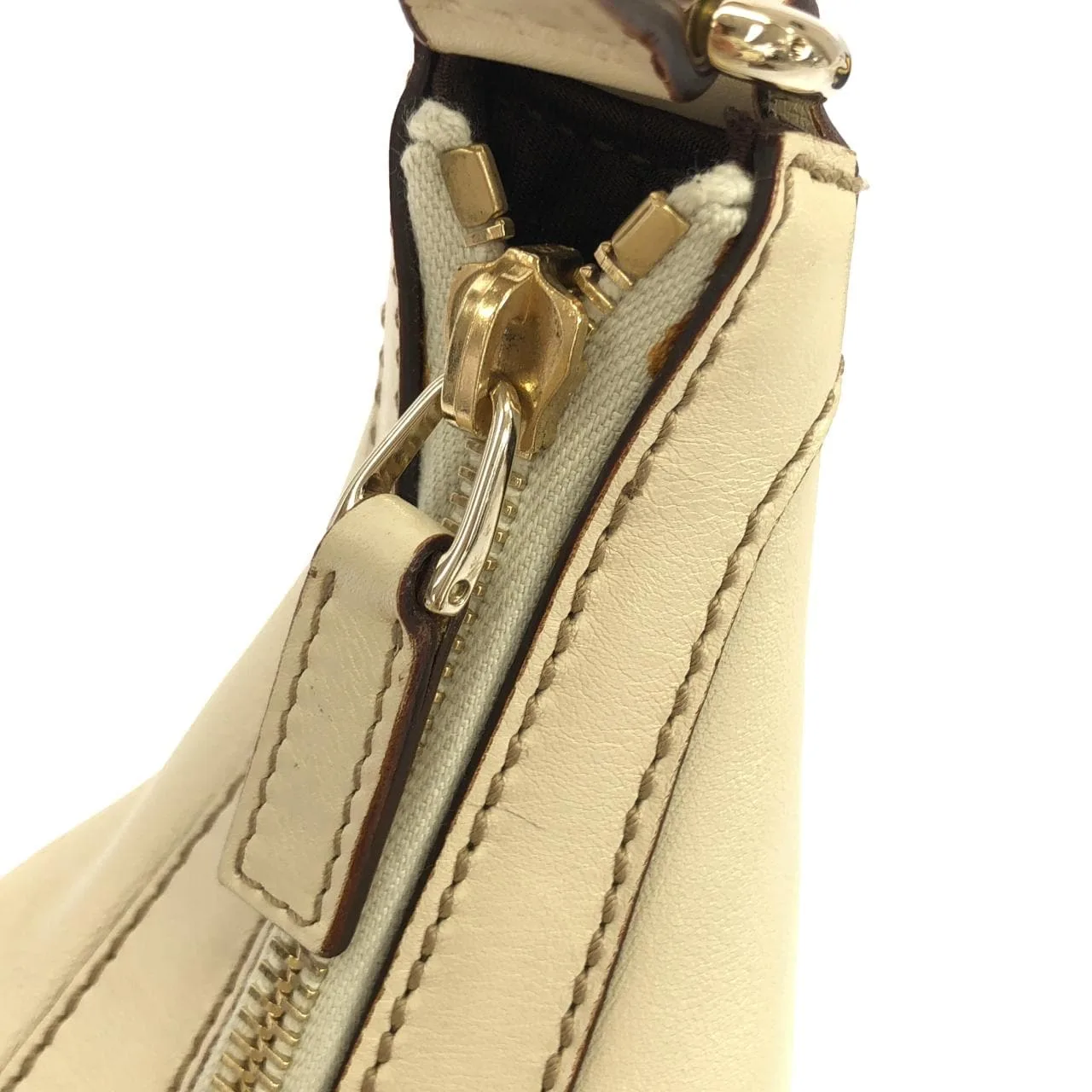 GUCCI 153010 肩背包 皮革 白色 皮革 中古品B - 縮圖 8