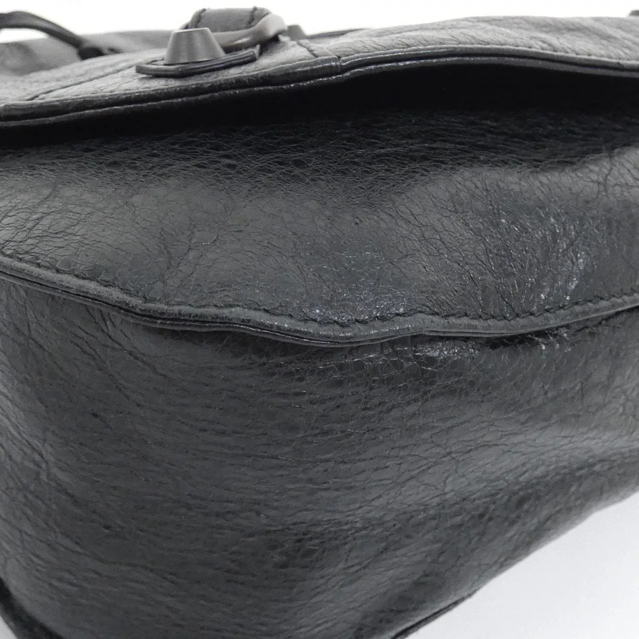 BALENCIAGA 285346 D94IT Shoulder Leather Black Leather Rank A - Thumbnail 3