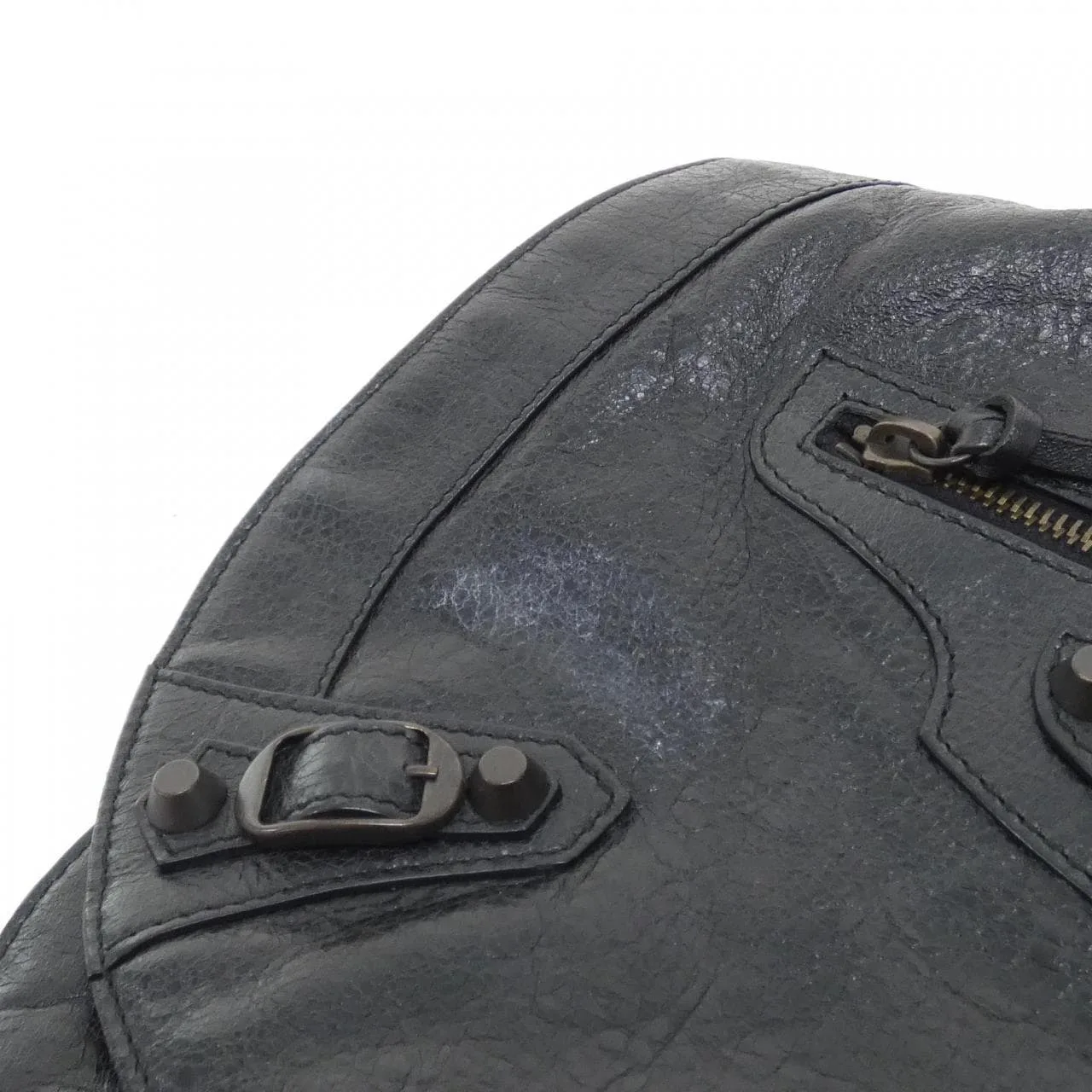 BALENCIAGA 285346 D94IT Shoulder Leather Black Leather Rank A - Thumbnail 4
