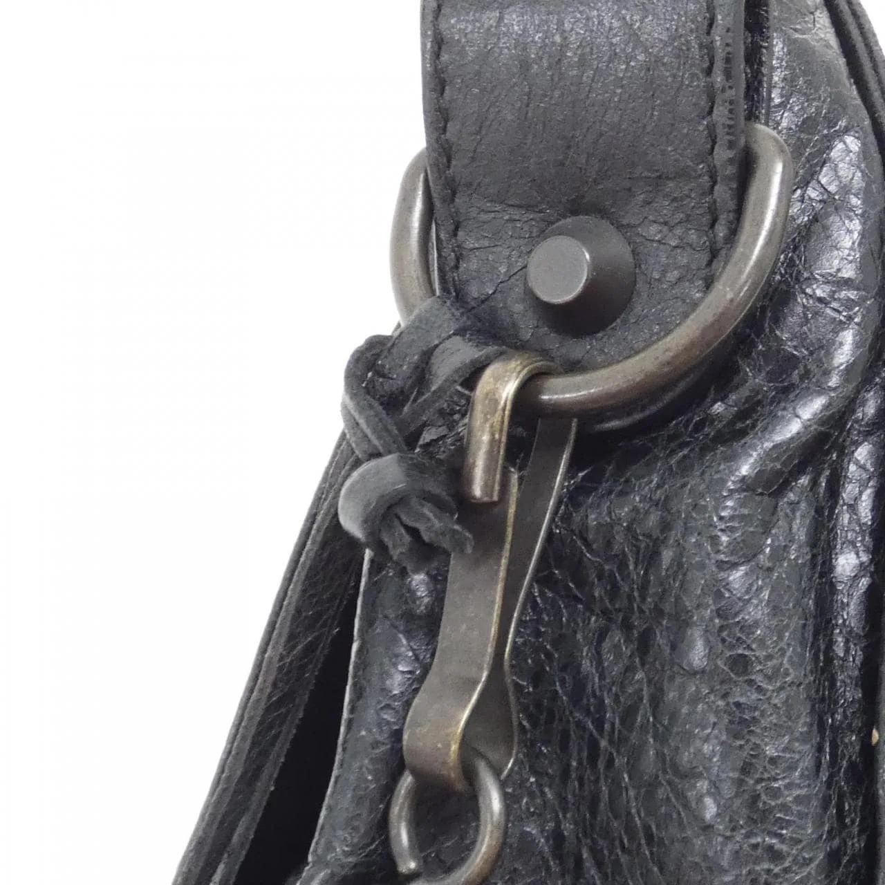 BALENCIAGA 285346 D94IT Shoulder Leather Black Leather Rank A - Thumbnail 6