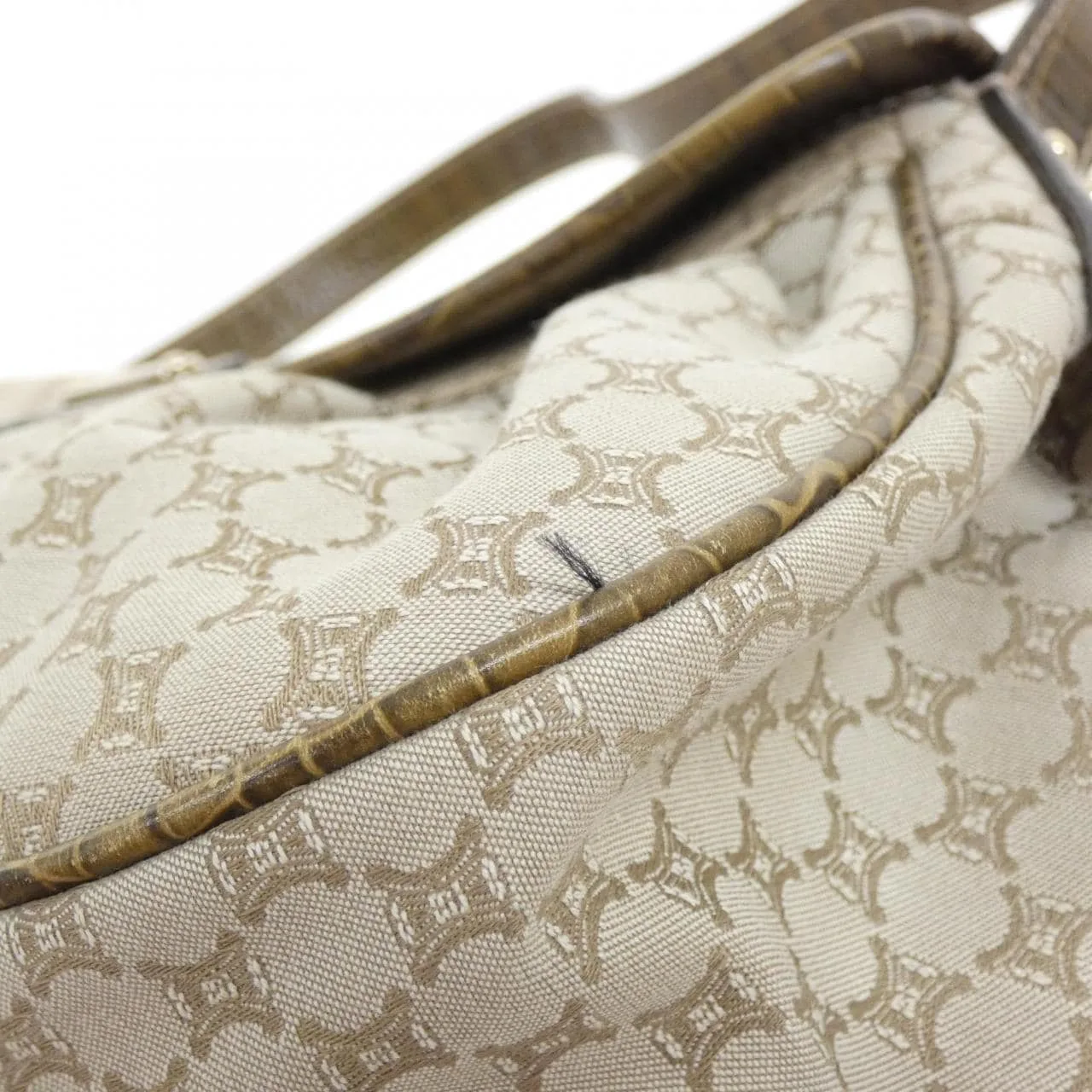 CELINE Shoulder Canvas Beige Canvas Rank A - Thumbnail 3