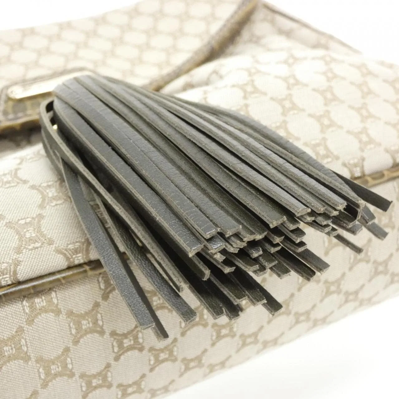 CELINE Shoulder Canvas Beige Canvas Rank A - Thumbnail 5