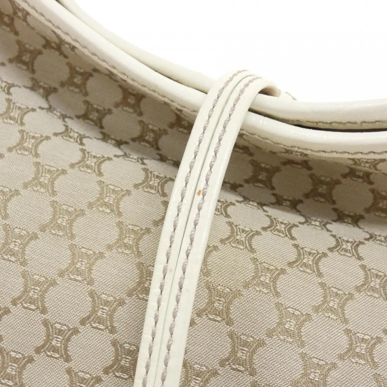 CELINE 160662BUN Shoulder Canvas White Canvas Rank A - Thumbnail 5