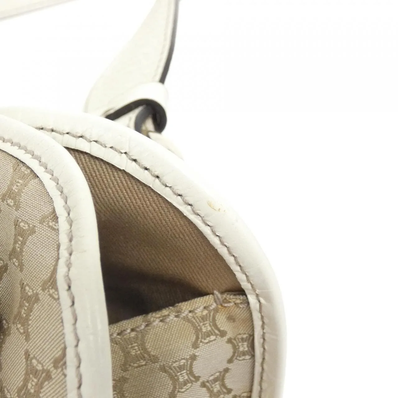 CELINE 160662BUN Shoulder Canvas White Canvas Rank A - Thumbnail 7