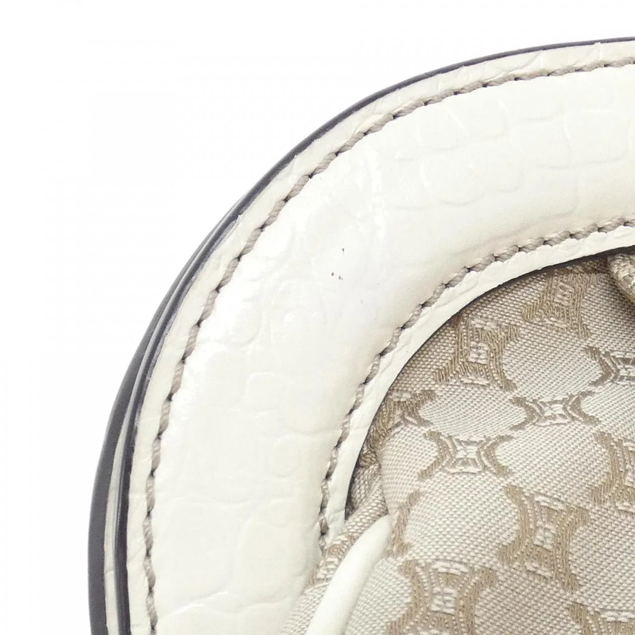 CELINE Handbag Canvas White Canvas Rank A - Thumbnail 5
