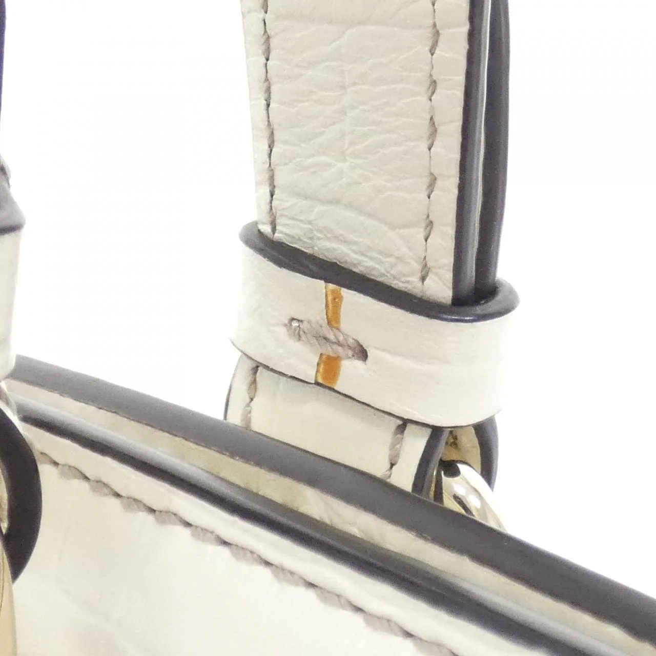CELINE Handbag Canvas White Canvas Rank A - Thumbnail 6