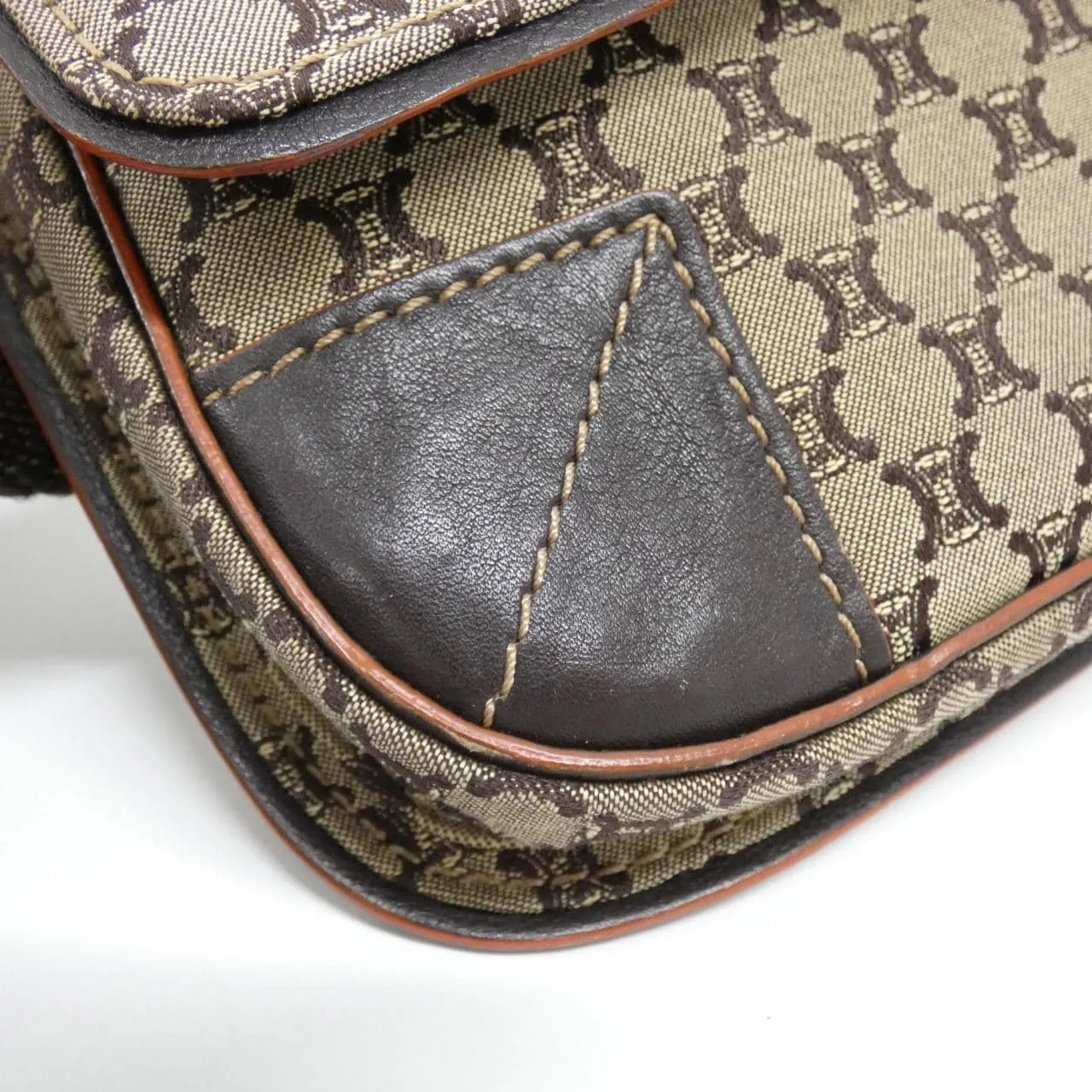 CELINE Belt Canvas Beige Canvas Rank A - Thumbnail 4