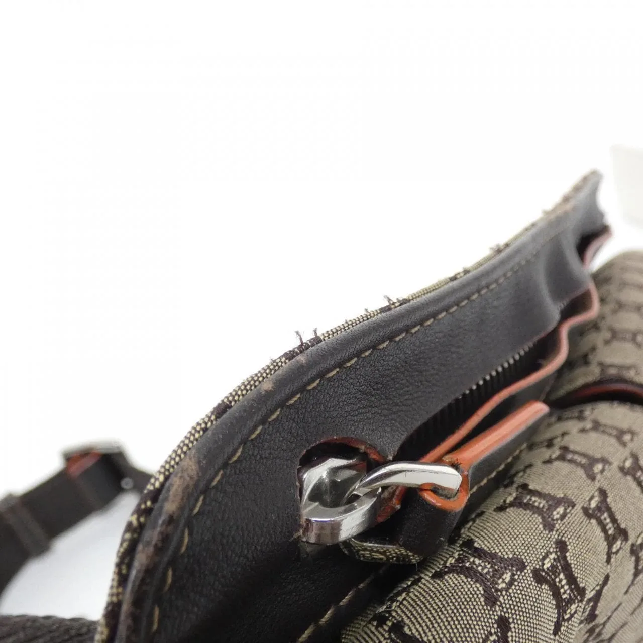 CELINE Belt Canvas Beige Canvas Rank A - Thumbnail 6