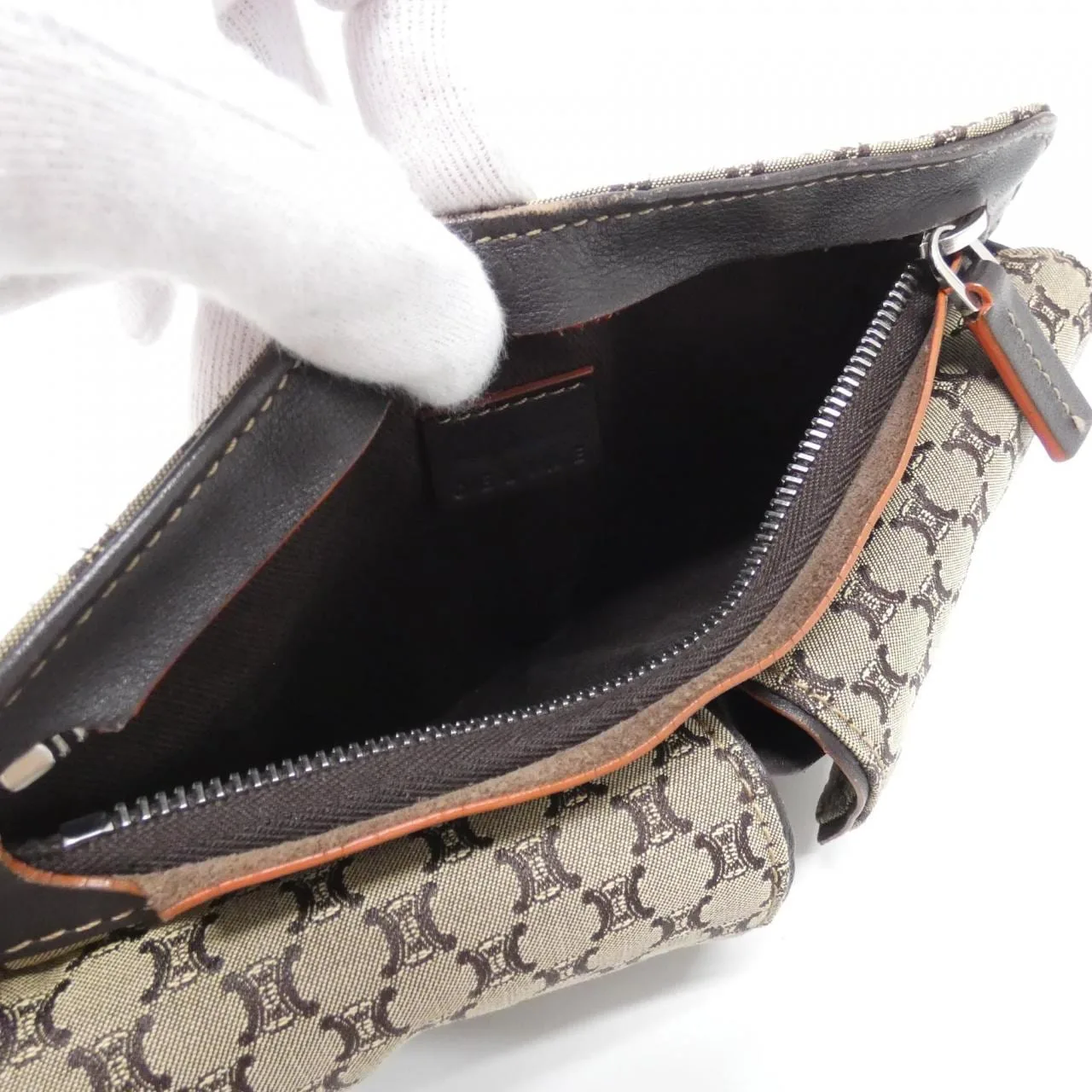 CELINE Belt Canvas Beige Canvas Rank A - Thumbnail 9