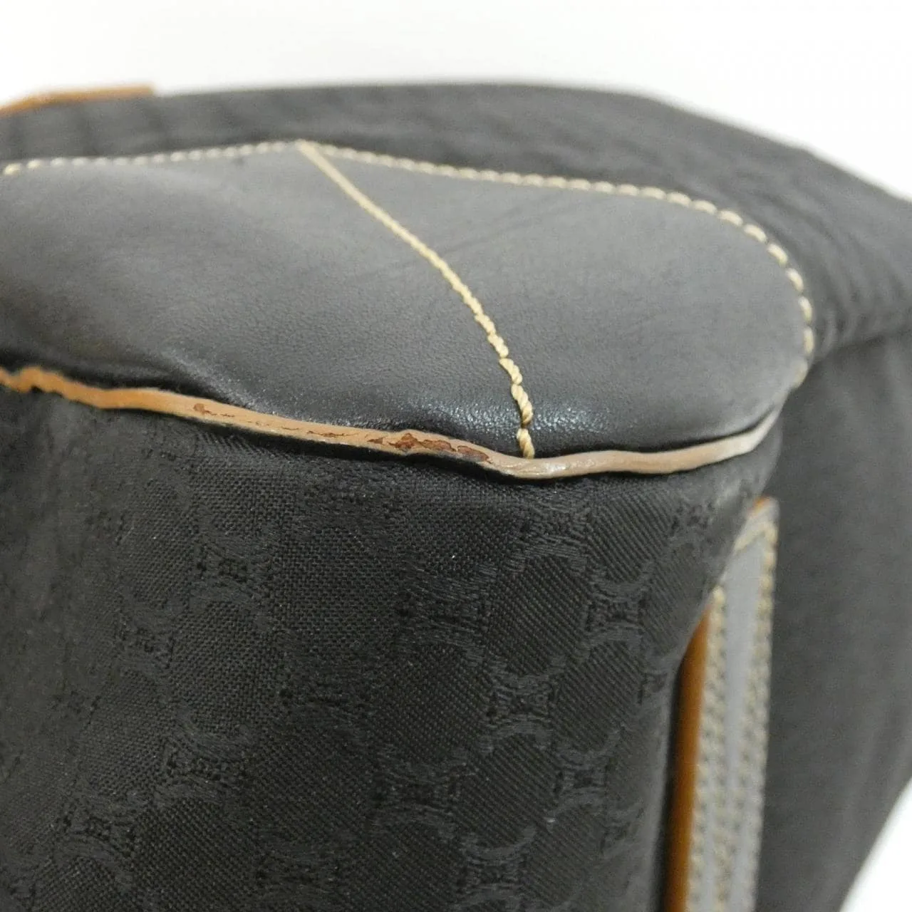CELINE Boston Canvas Black Canvas Rank A - Thumbnail 2