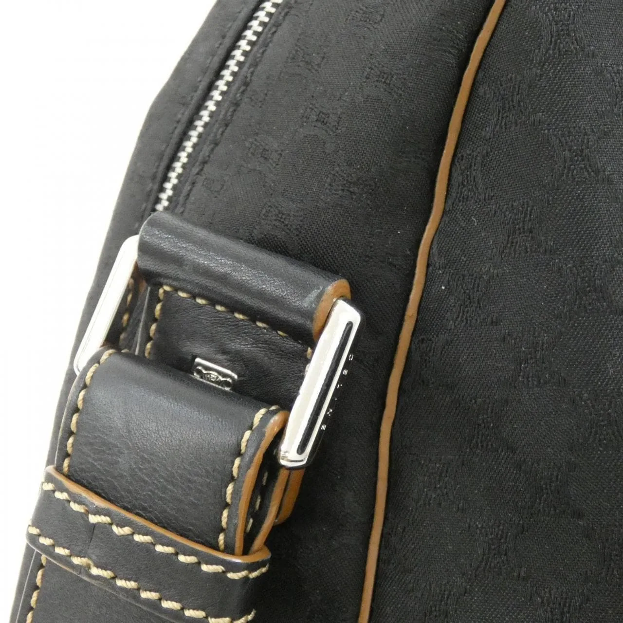 CELINE Boston Canvas Black Canvas Rank A - Thumbnail 6