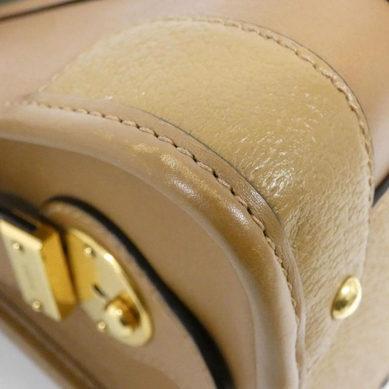 GUCCI 715772 AAA0D 手提包 皮革 黑色 皮革 中古品A - 縮圖 3