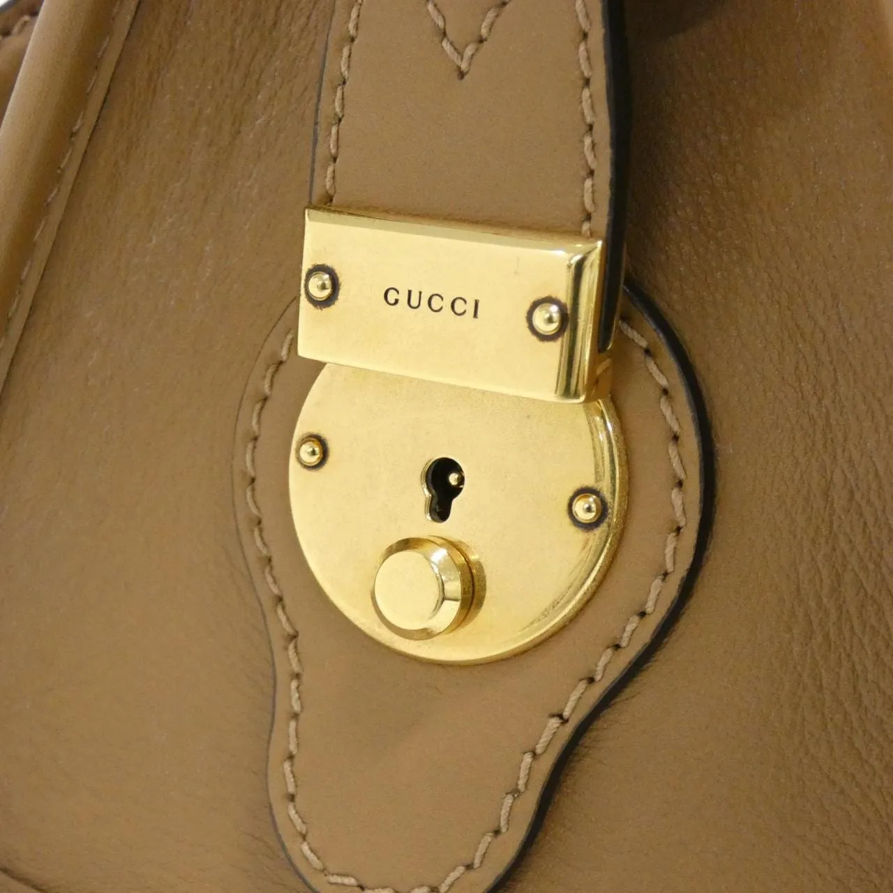 GUCCI 715772 AAA0D 手提包 皮革 黑色 皮革 中古品A - 縮圖 5