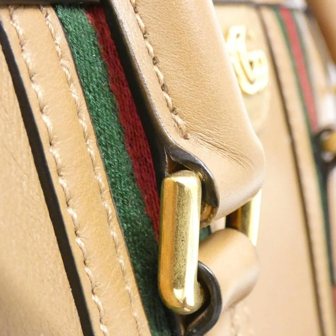 GUCCI 715772 AAA0D 手提包 皮革 黑色 皮革 中古品A - 縮圖 7