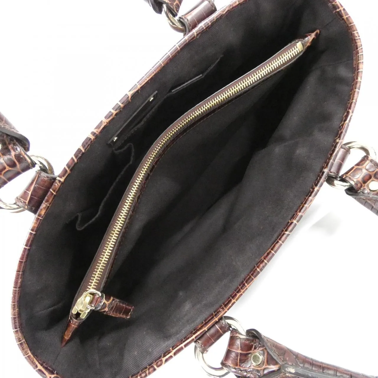 CELINE Boogie Handbag Leather Brown Leather Rank A - Thumbnail 7