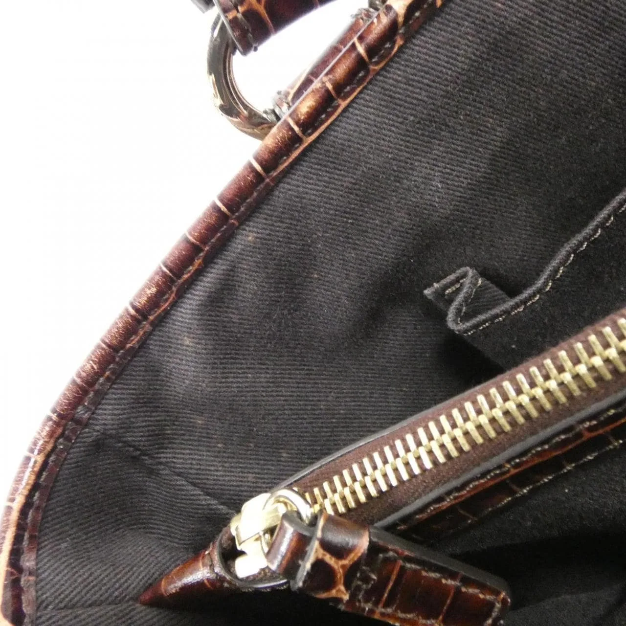 CELINE Boogie Handbag Leather Brown Leather Rank A - Thumbnail 8